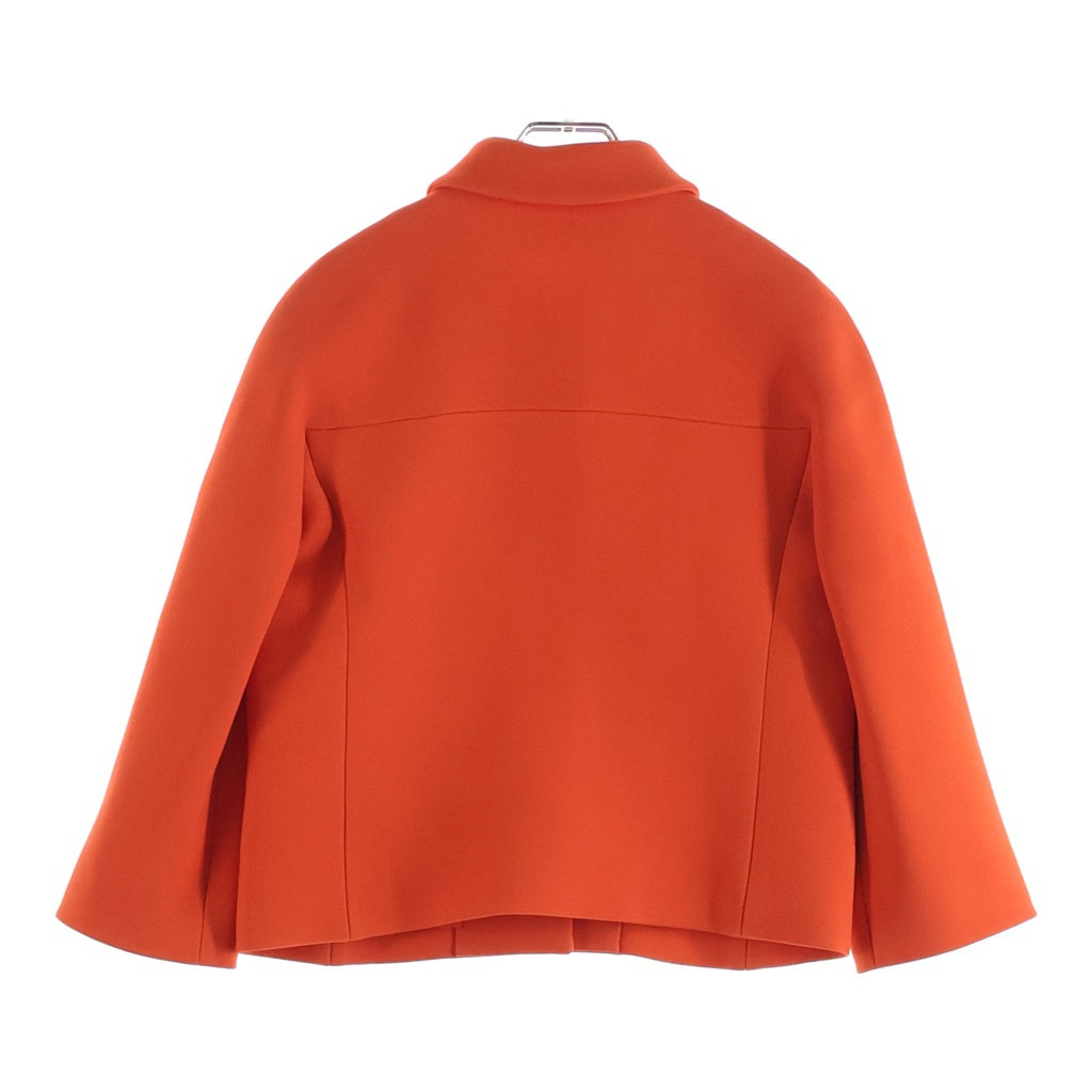 DIOR(ディオール) シルク混 ウール クロップド ジャケット オレンジ レディース 221V07A1162