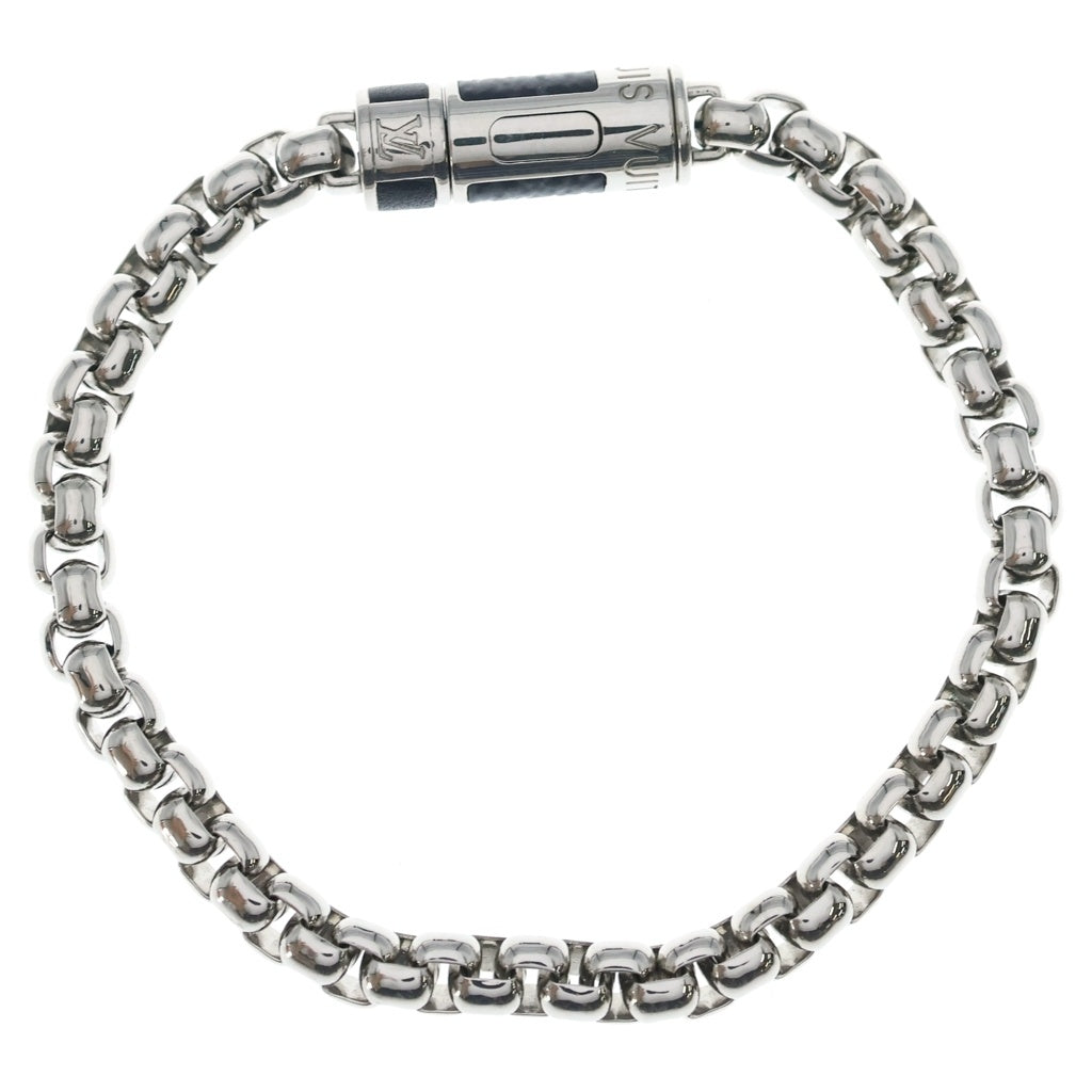LOUIS VUITTON(ルイヴィトン) モノグラム エクリプス チェーン ブレスレット シルバー/ブラック M63107 レディース