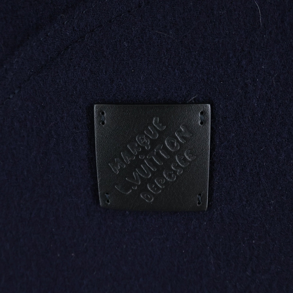 LOUIS VUITTON(ルイヴィトン) 25SS モノグラム リバーシブル メルトンウール ジップアップ ジャケット ブルゾン ブラック/ネイビー RM251MF YLW HSFB2E