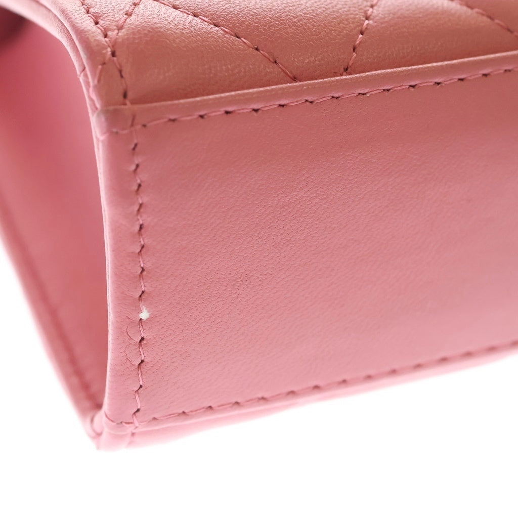 CHANEL(シャネル) ミニミニマトラッセ 2WAYチェーンショルダー ラムスキン ハンドバッグ ショルダーバッグ パールピンク AP3513 レディース