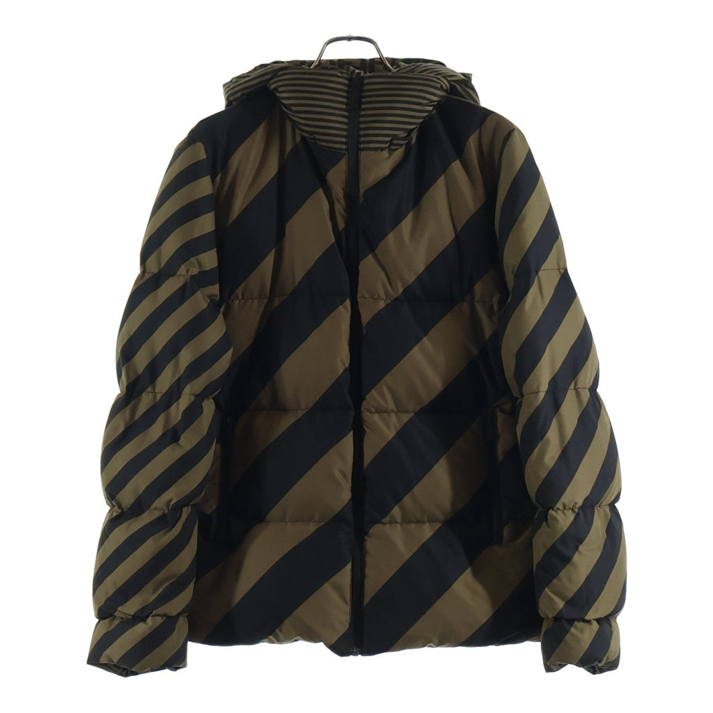 FENDI(フェンディ) ズッカ柄 ダウンジャケット リバーシブル ブラウン #46 FAA582A790