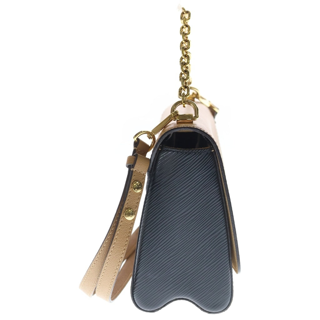 LOUIS VUITTON(ルイヴィトン) エピ ツイストMM レザー 2WAY チェーン ハンド ショルダーバッグ ゴールド金具 ベージュ/ブラック M21120 レディース