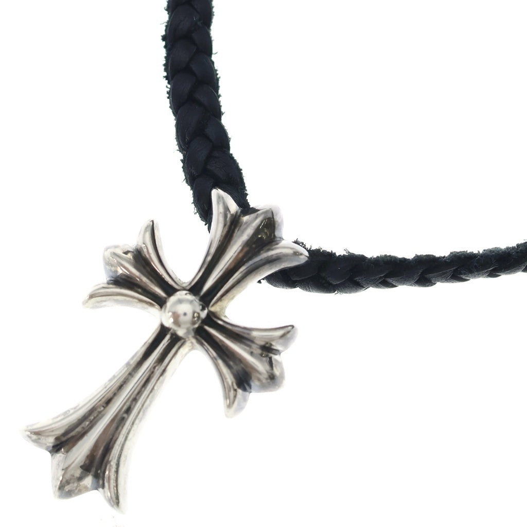 CHROME HEARTS(クロムハーツ) CH CRS SMLスモールCHクロス BC ボロチップブレイド ネックレス シルバー BCA220