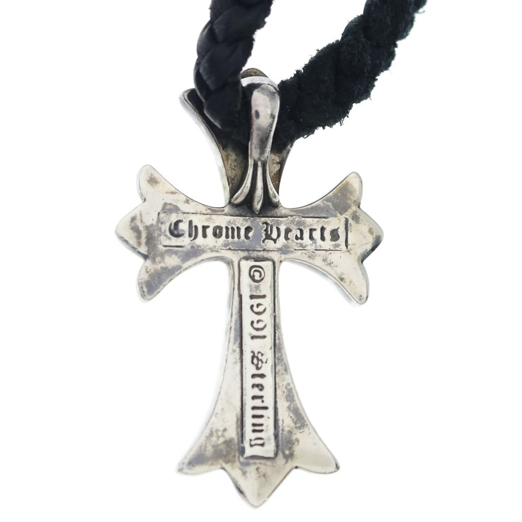 CHROME HEARTS(クロムハーツ) CH CRS SMLスモールCHクロス BC ボロチップブレイド ネックレス シルバー BCA220