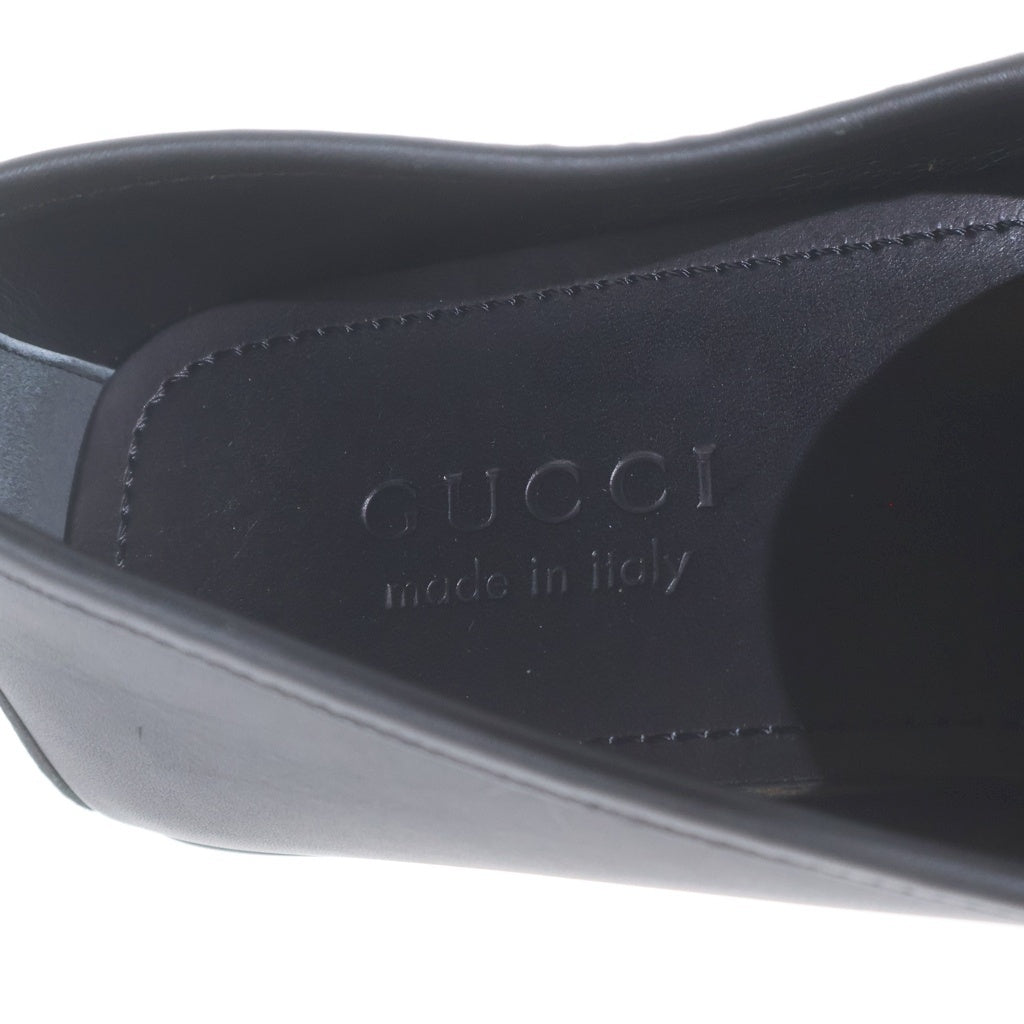 GUCCI(グッチ) グッチシマ レザー ドライビングシューズ ローファー ブラック 431068