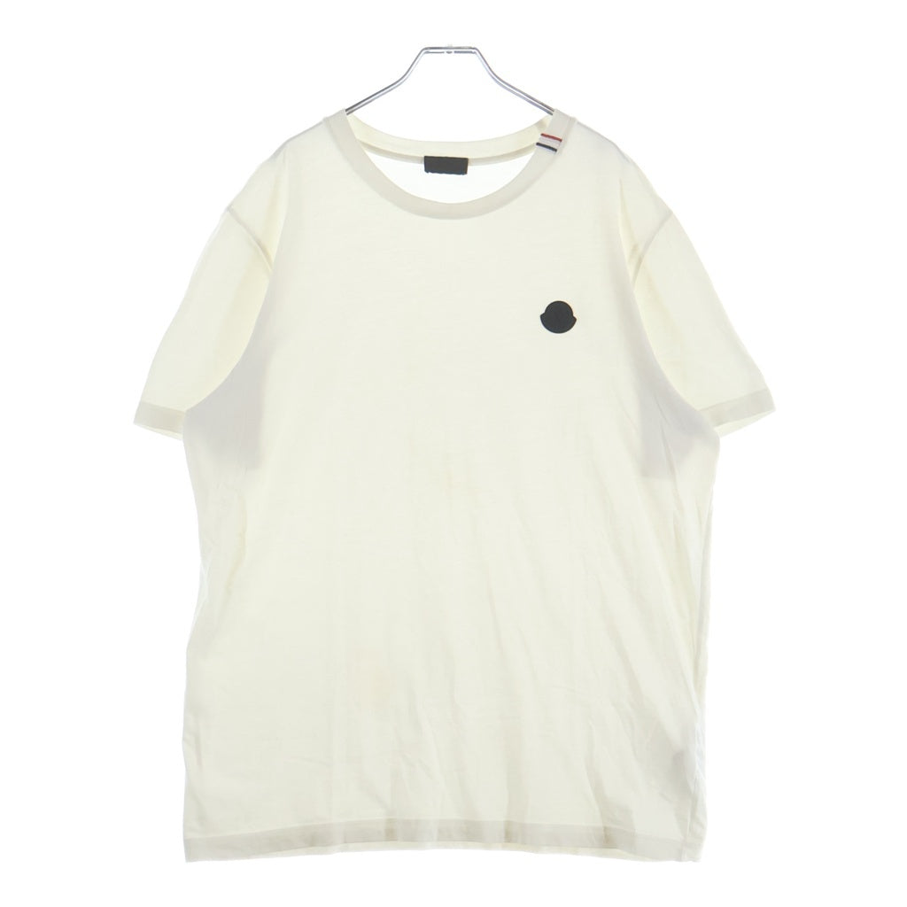 MONCLER(モンクレール) ロゴワッペン 綿 半袖Tシャツ ホワイト #XL K20918C00032 89AYW