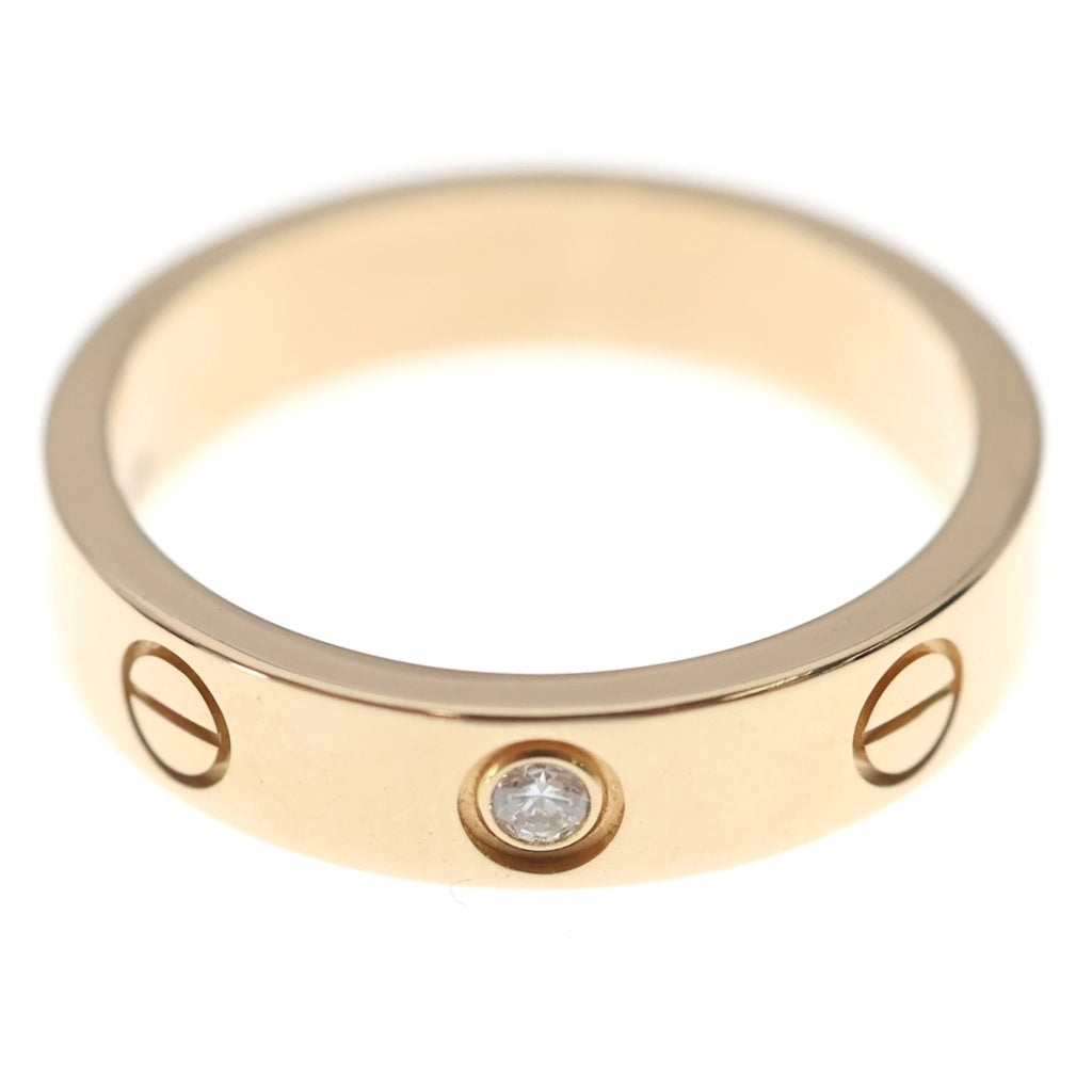Cartier(カルティエ) ミニラブ 1PD ダイヤリング Au750 K18PG ピンクゴールド レディース