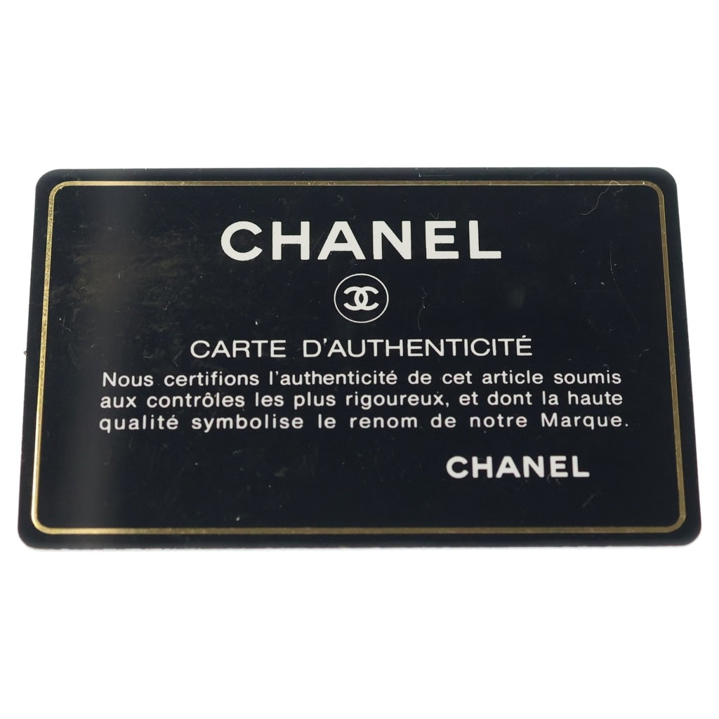 CHANEL(シャネル) ドーヴィルPM グレー キャンバス SV金具 1606918 カード レディース