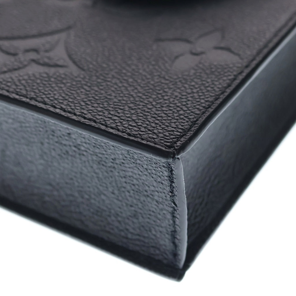 LOUIS VUITTON(ルイヴィトン) モノグラム アンプラント プティット サックプラ レザー 2WAY ハンド ショルダーバッグ ゴールド金具 ブラック M80478 レディース
