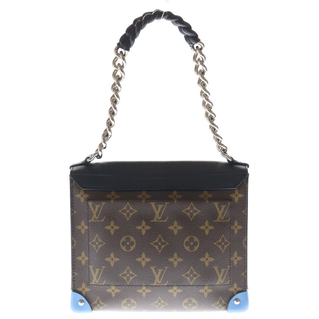 LOUIS VUITTON(ルイヴィトン) モノグラム ポシェット マスク PVC レザー ハンド チェーン ワンショルダーバッグ ゴールド金具 ブラウン/ブラック M50130 レディース