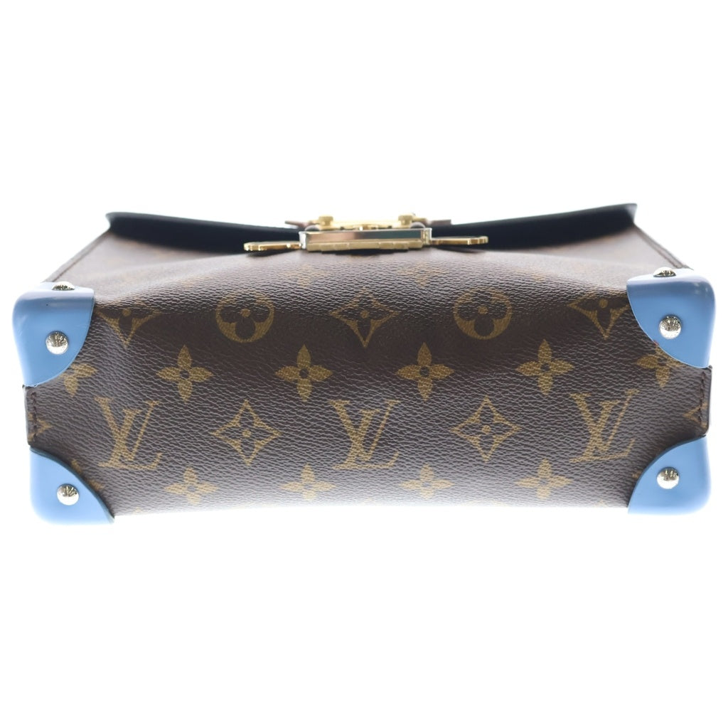 LOUIS VUITTON(ルイヴィトン) モノグラム ポシェット マスク PVC レザー ハンド チェーン ワンショルダーバッグ ゴールド金具 ブラウン/ブラック M50130 レディース