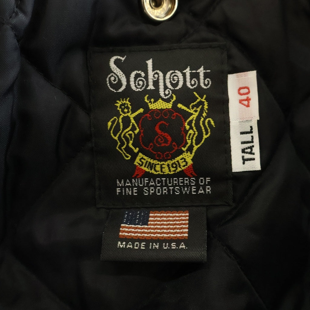 SCHOTT(ショット) ワンスター レザー ダブル ライダース ジャケット ブラック 613UST