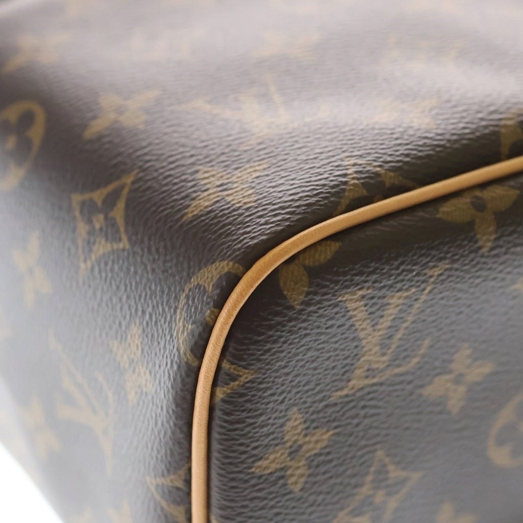 LOUIS VUITTON(ルイヴィトン) モノグラム ニースBB ハンドバッグ バニティバッグ ブラウン レザー×PVC M42265 ゴールド金具 レディース