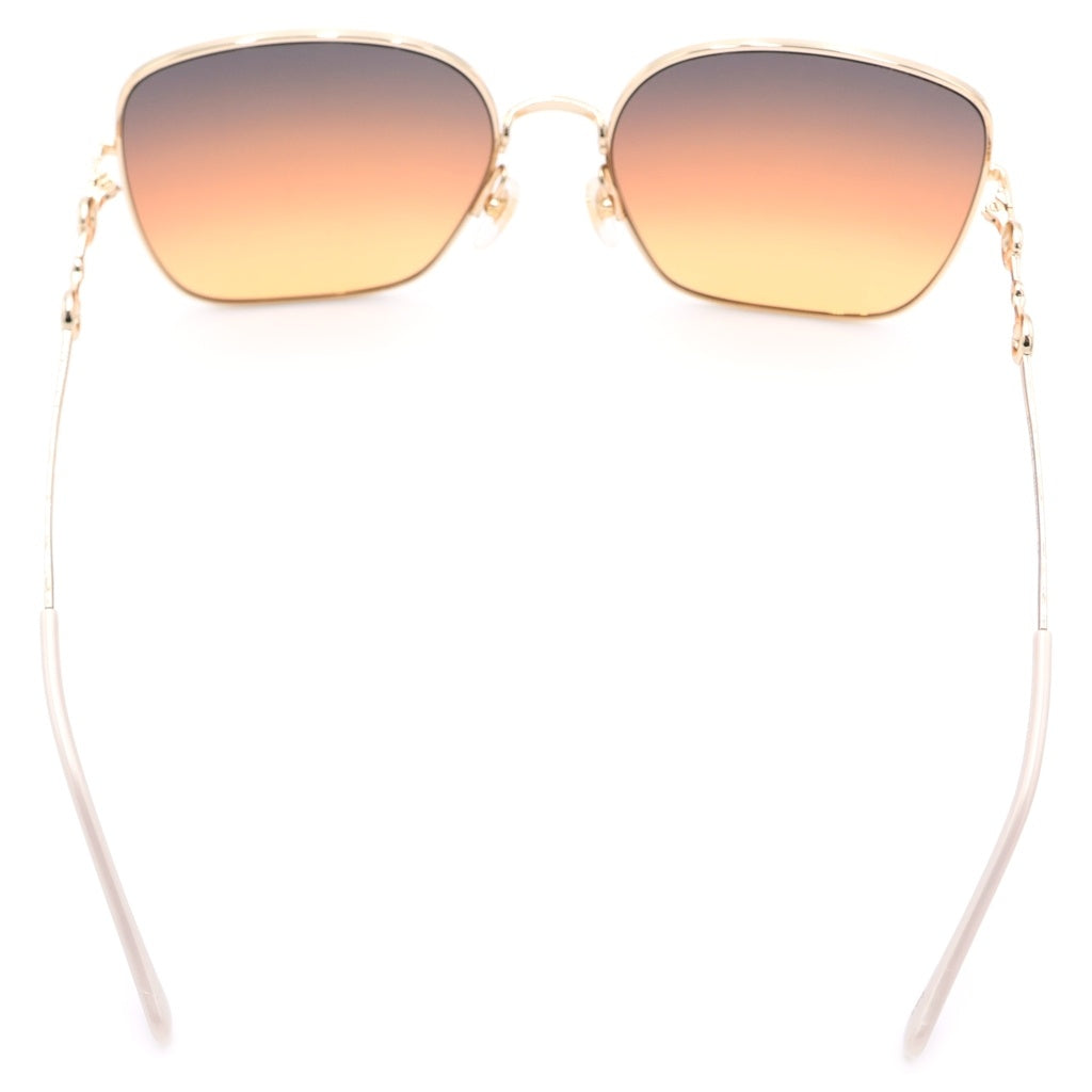 GUCCI(グッチ) スクエア ホースビット グラデーションサングラス ゴールド×ブラウン 61□18‐140 GG0879S
