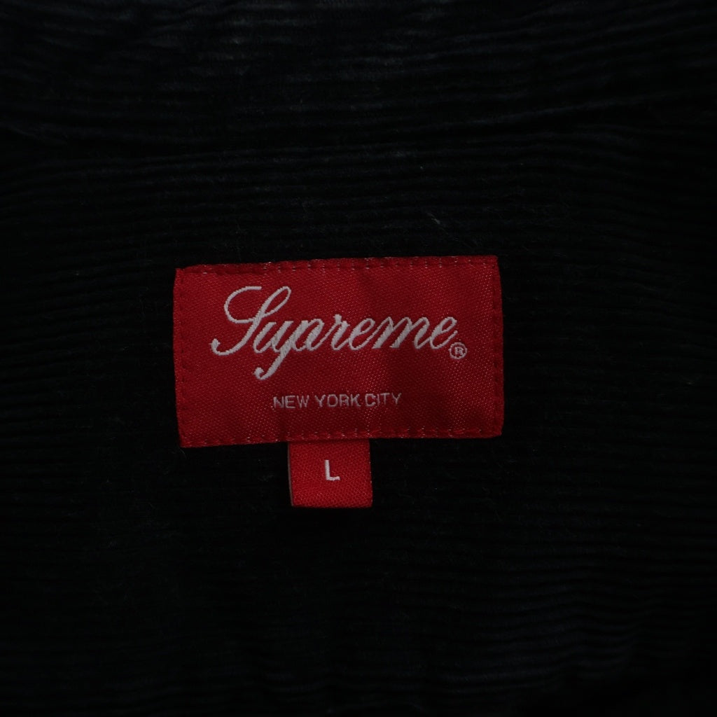 SUPREME(シュプリーム) Supreme 22AW Quilted Corduroy Shirt シュプリーム キルティング コーデュロイ コットン 長袖シャツ #L ネイビー 101837