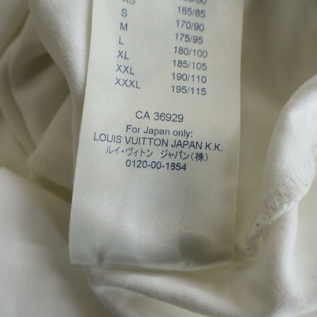 LOUIS VUITTON(ルイヴィトン) ダミエ コットン 3Dポケット 半袖 Tシャツ カットソー #XXL ホワイト RM191Q CMS H6Y45W