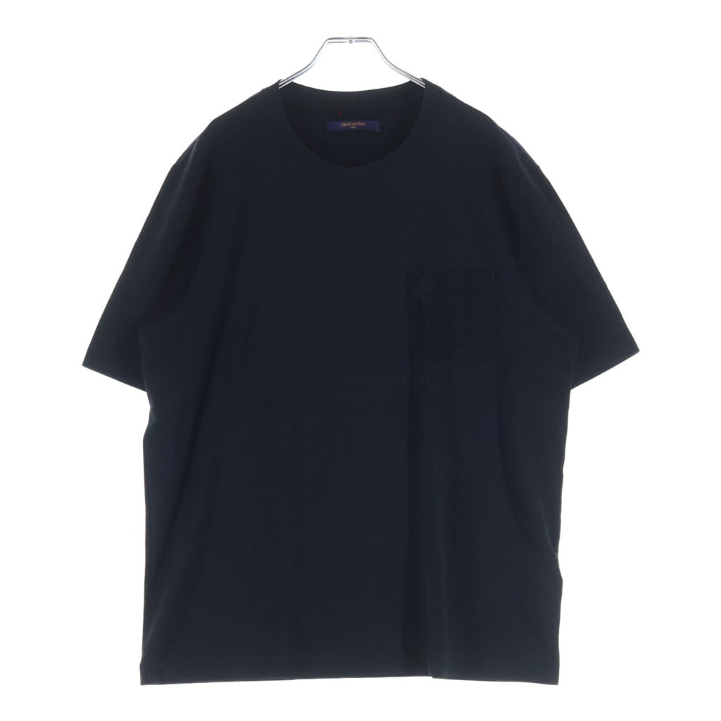 LOUIS VUITTON(ルイヴィトン) ダミエ コットン 3Dポケット 半袖 Tシャツ カットソー #XXL ブラック RM191Q CMS H6Y45W