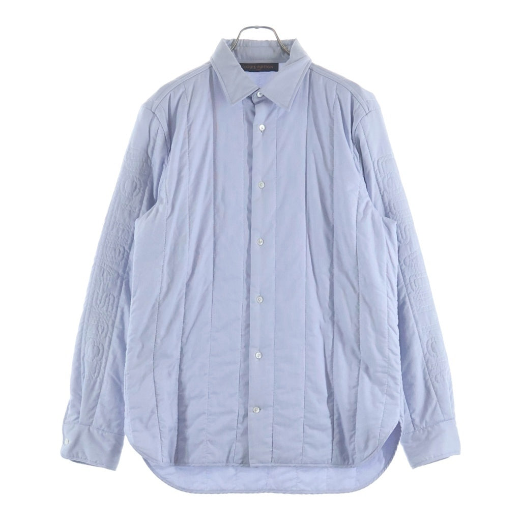 LOUIS VUITTON(ルイヴィトン) 袖ロゴ コットン 長袖 シャツ #XL ブルー系 RM191M ILS HGS02W