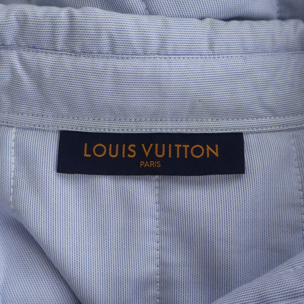 LOUIS VUITTON(ルイヴィトン) 袖ロゴ コットン 長袖 シャツ #XL ブルー系 RM191M ILS HGS02W