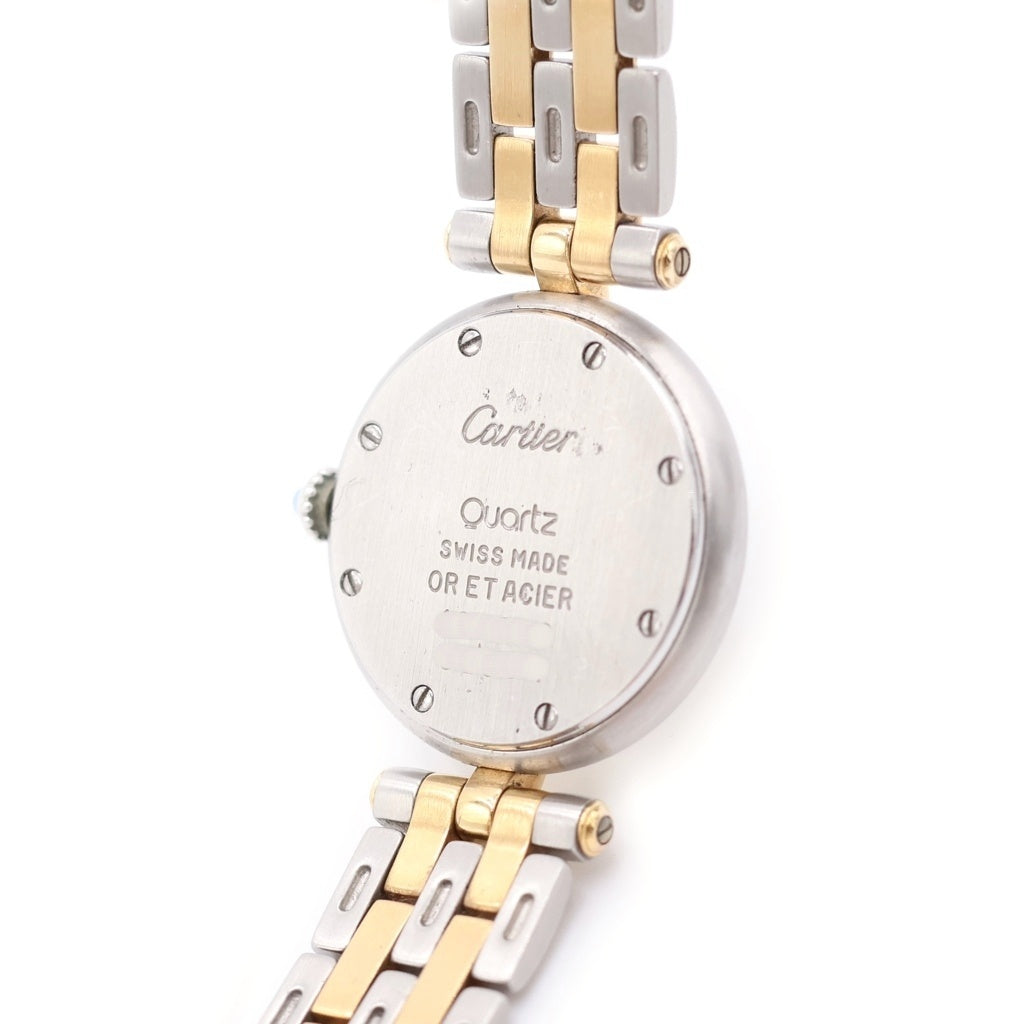 Cartier(カルティエ) パンテールSM ラウンド 2ロウ 白文字盤 コンビ SS×YG/QZ ステンレス×イエローゴールド クォーツ 電池式 腕時計 W25030B6 レディース