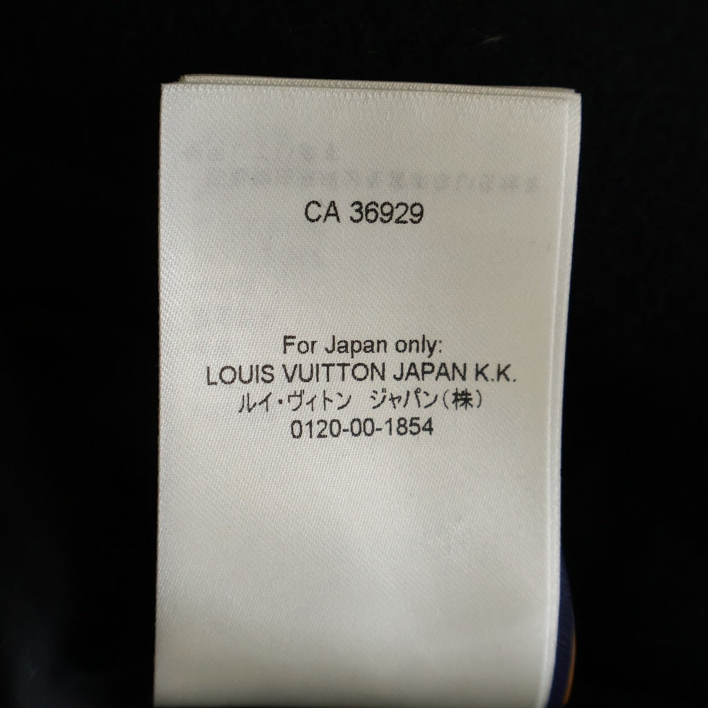 LOUIS VUITTON(ルイヴィトン) バーシティジャケット パール ブラック×ホワイト ウール×カウレザー #44 RM241 BQV HQL70E