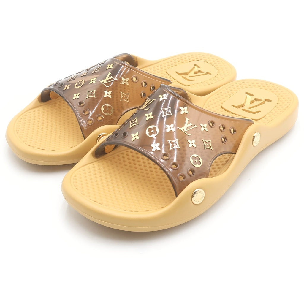LOUIS VUITTON(ルイヴィトン) モノグラム ビーチサンダル ブラウン #37