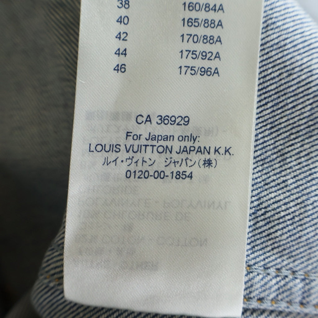 LOUIS VUITTON(ルイヴィトン) デニムジャケット インディゴブルー #44 RW192W DHM FHVB07 レディース