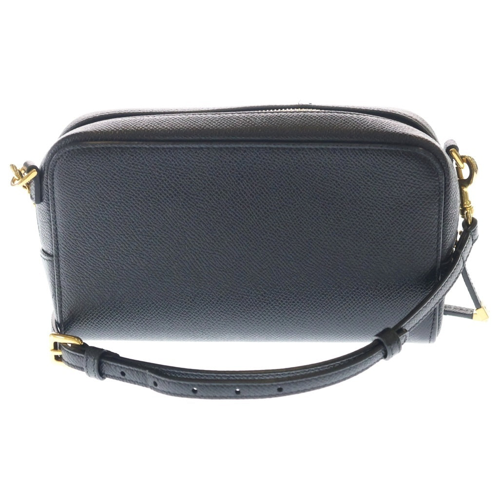 DIOR(ディオール) カロ ダブルポーチ CDロゴ レザー ゴールド金具 ショルダーバッグ ブラック S7431UBAE レディース