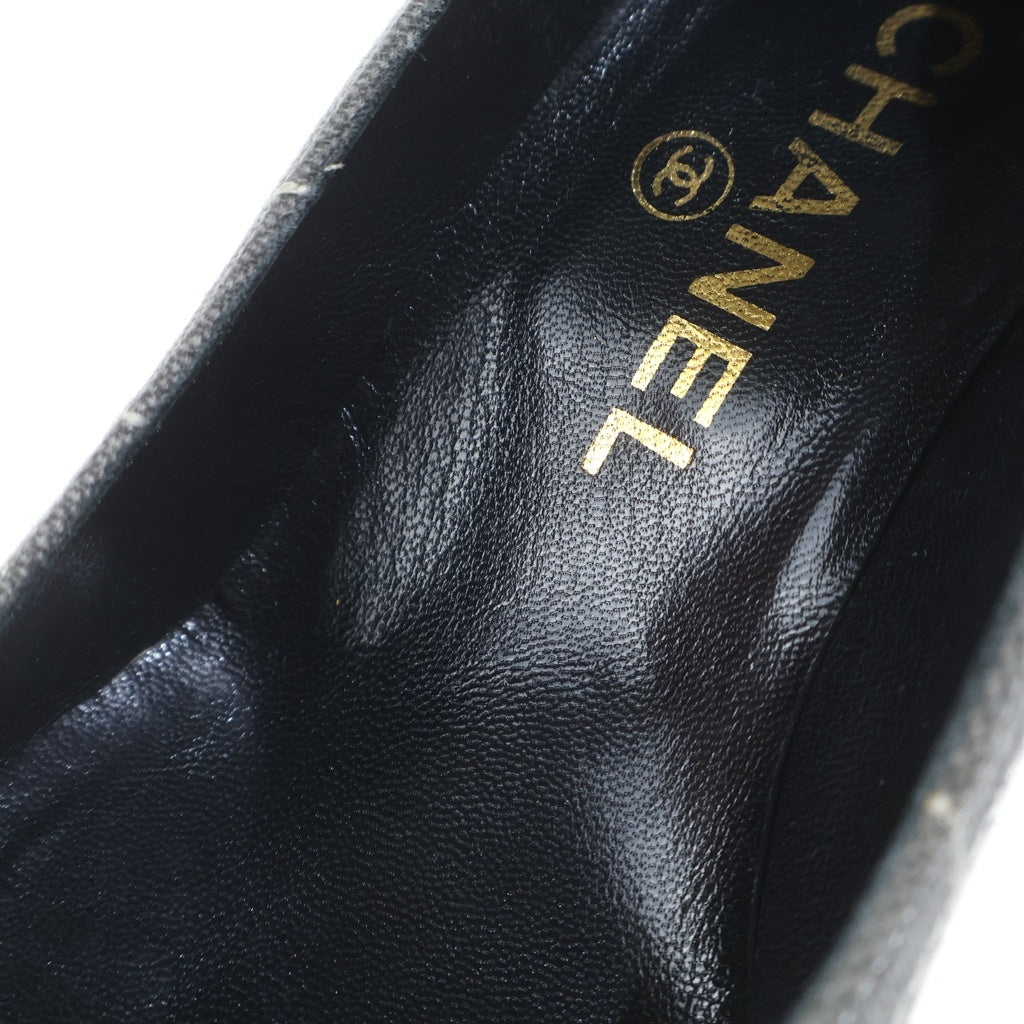 CHANEL(シャネル) ココマーク ヒールパンプス グレー #34 1/2 レディース