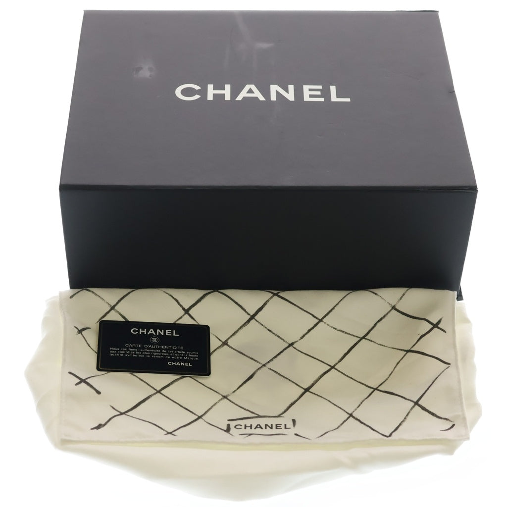 CHANEL(シャネル) マトラッセ25 キャビアスキン レザー Wフラップ Wチェーン ショルダーバッグ ゴールド金具 ブラック 19番台 レディース