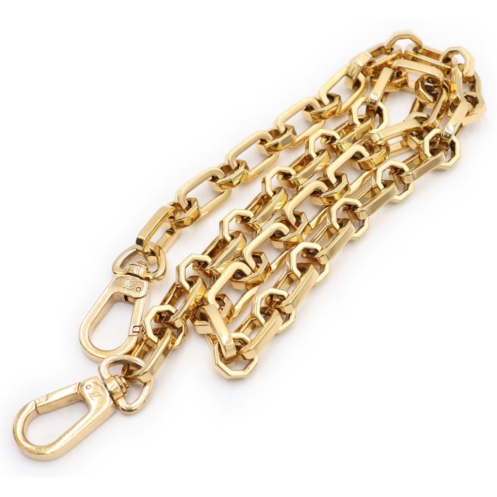 LOUIS VUITTON(ルイヴィトン) LVロック ドーフィーヌMM レザー チェーン ショルダーバッグ ゴールド金具 ブラック M55821 レディース