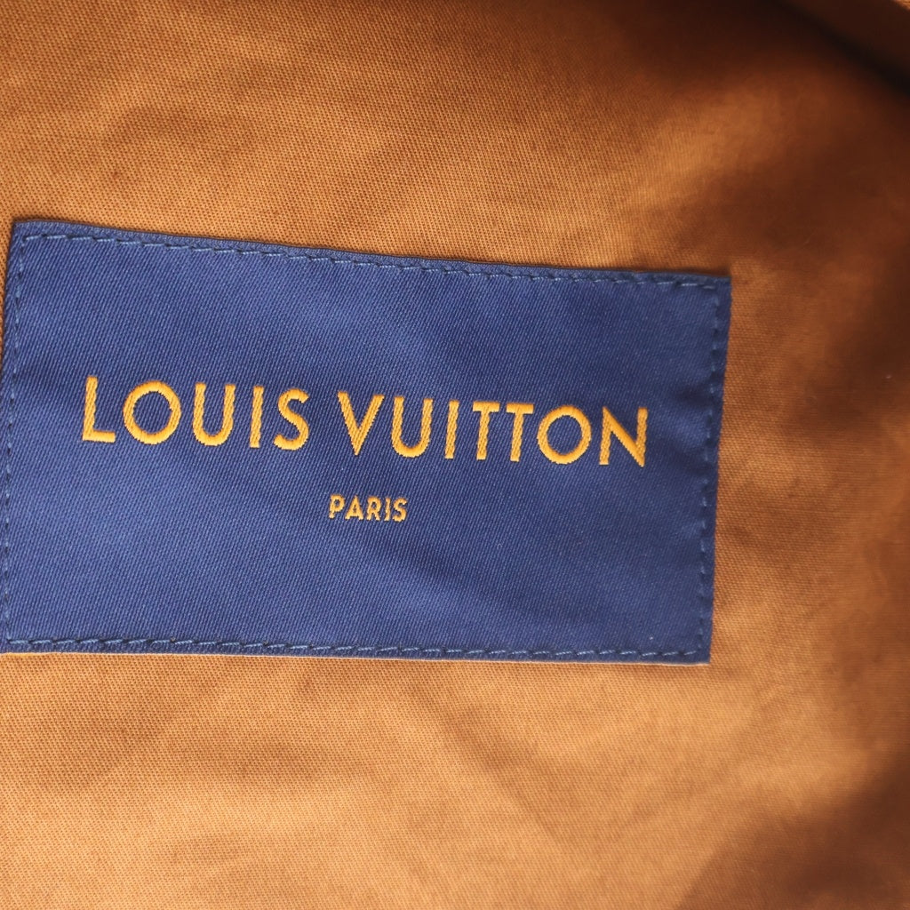 LOUIS VUITTON(ルイヴィトン) 21AW モノグラム フーデッド ジップアップ デニム ジャケット ブルゾン ブラウン/オレンジ RM212 G98 HLA61W