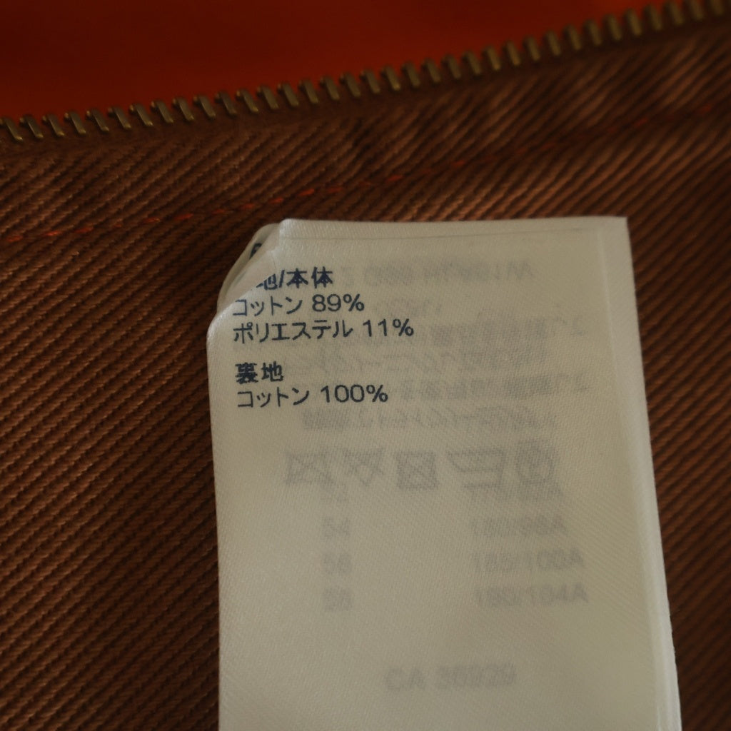 LOUIS VUITTON(ルイヴィトン) 21AW モノグラム フーデッド ジップアップ デニム ジャケット ブルゾン ブラウン/オレンジ RM212 G98 HLA61W