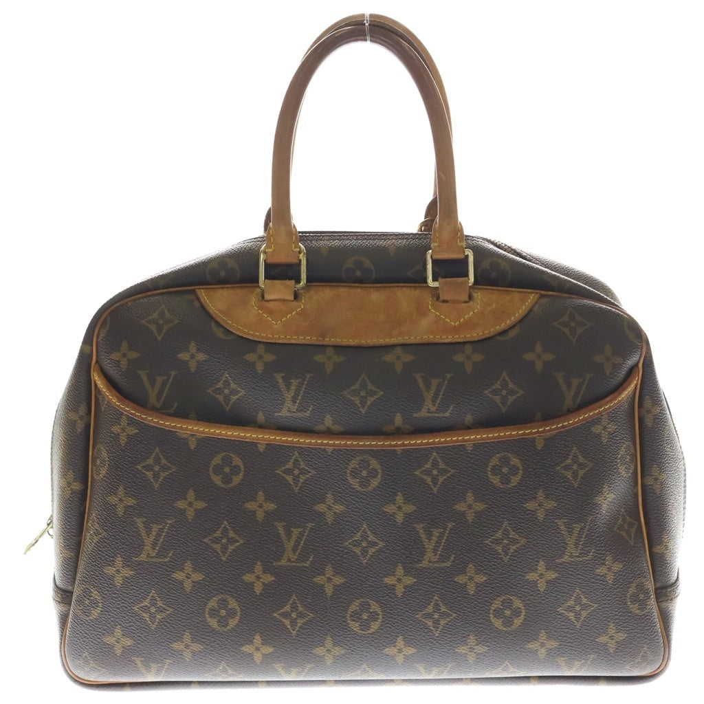 LOUIS VUITTON(ルイヴィトン) モノグラム ドーヴィル PVC レザー ハンドバッグ ブラウン M47270 レディース