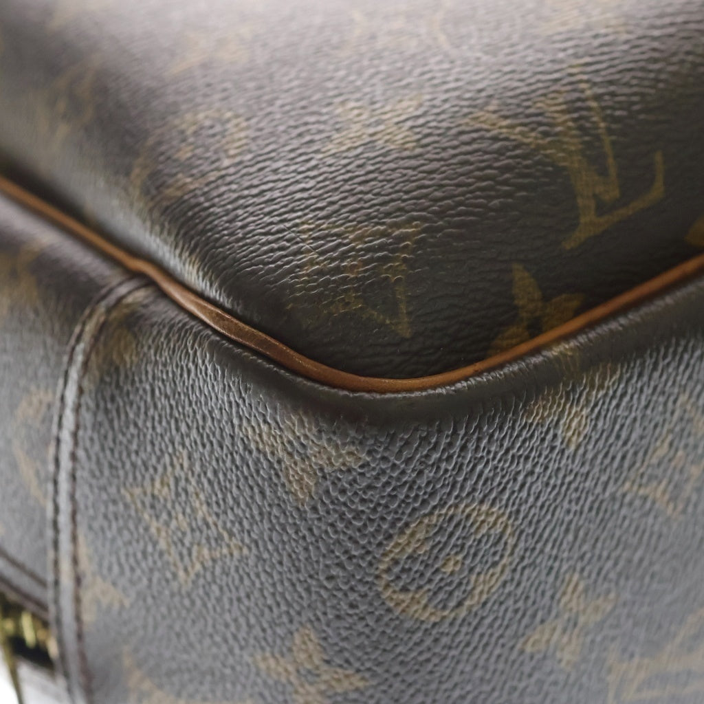 LOUIS VUITTON(ルイヴィトン) モノグラム ドーヴィル PVC レザー ハンドバッグ ブラウン M47270 レディース