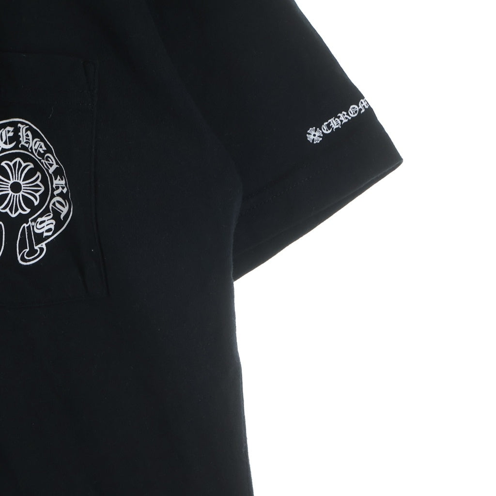CHROME HEARTS(クロムハーツ) ホースシュー HORSE SHOE プリント Tシャツ Mサイズ ブラック 408129111