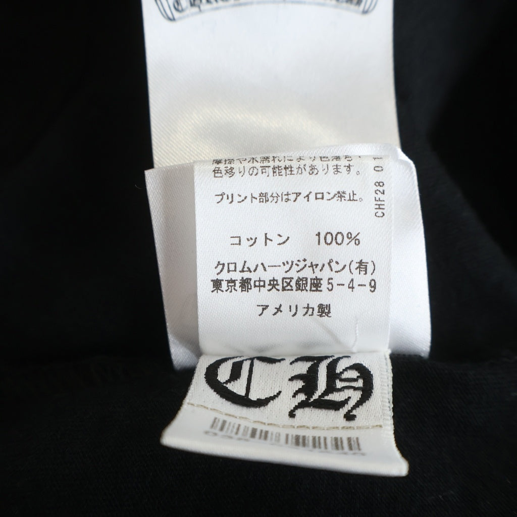 CHROME HEARTS(クロムハーツ) ホースシュー HORSE SHOE プリント Tシャツ Mサイズ ブラック 408129111