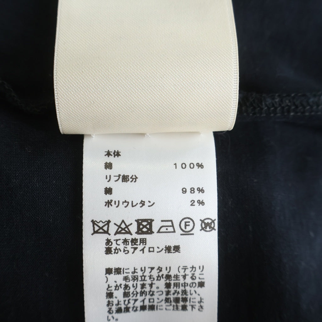 HERMES(エルメス) Hポケット Tシャツ コットン ブラック #36 4515DA 44-7703 レディース