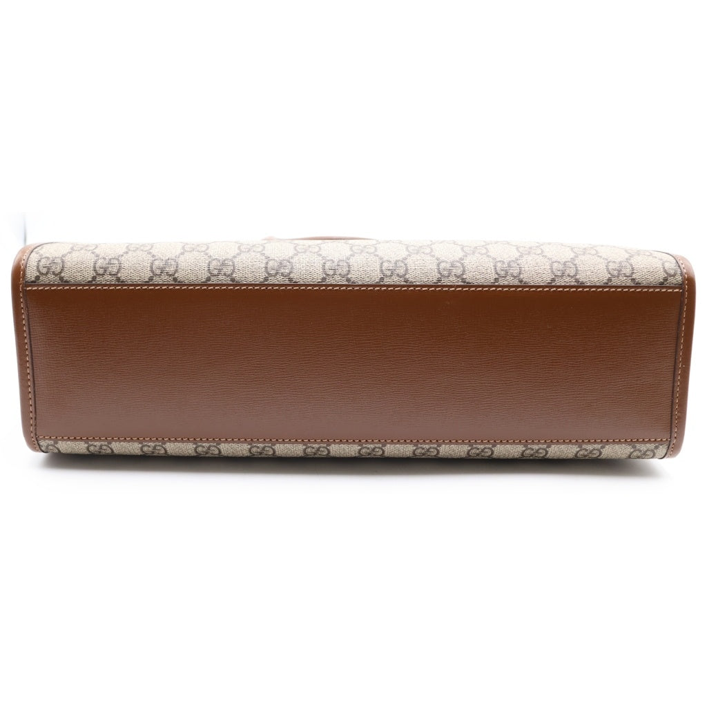 GUCCI(グッチ) インターロッキングG トートバック 2way ショルダーバックキャンバス ブラウン 674155 レディース