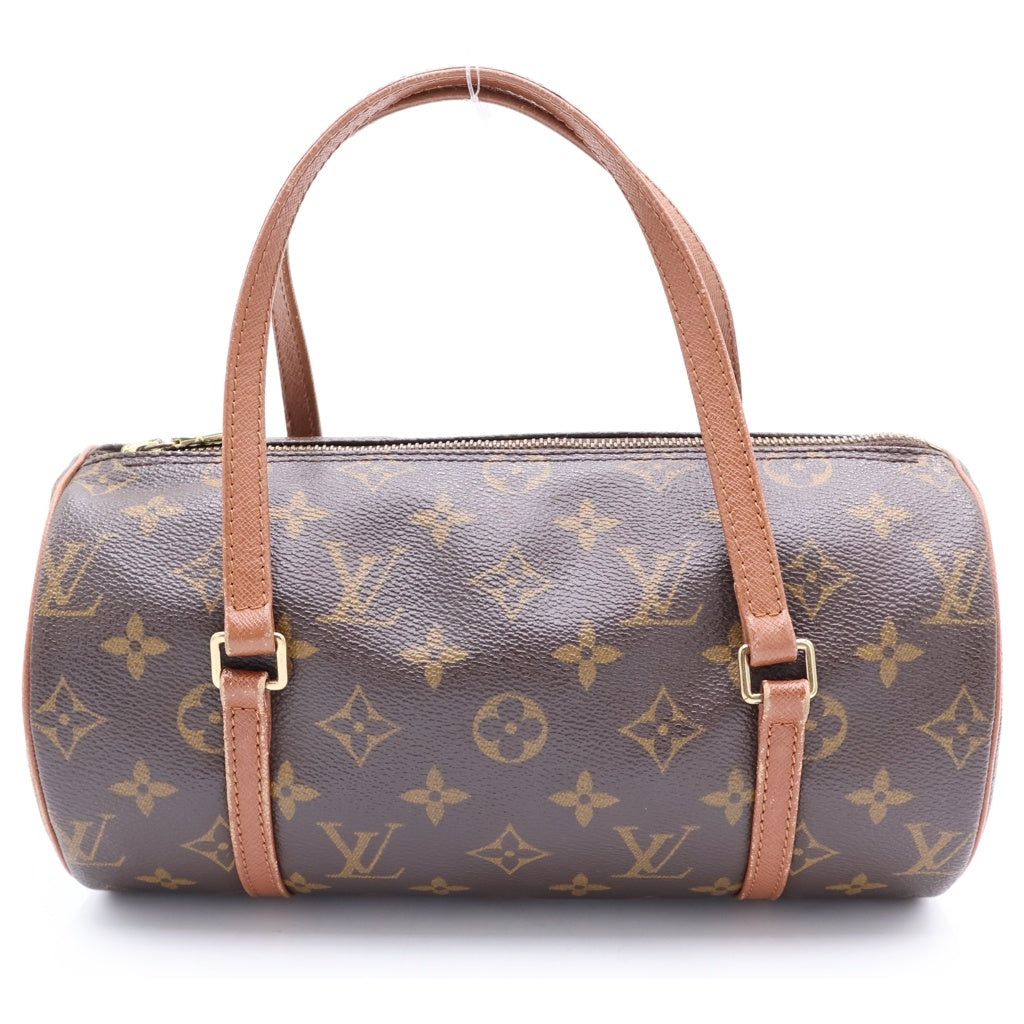 LOUIS VUITTON(ルイヴィトン) パピヨン26 ハンドバッグ ボストンバッグ ブラウン レザー×PVC M51366 ゴールド金具