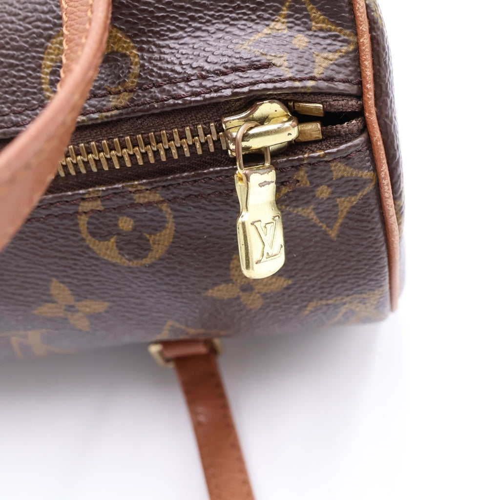 LOUIS VUITTON(ルイヴィトン) パピヨン26 ハンドバッグ ボストンバッグ ブラウン レザー×PVC M51366 ゴールド金具