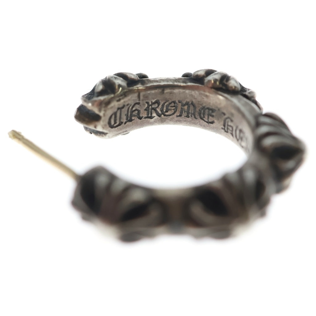 CHROME HEARTS(クロムハーツ) クロスバンド フープ ピアス シルバー