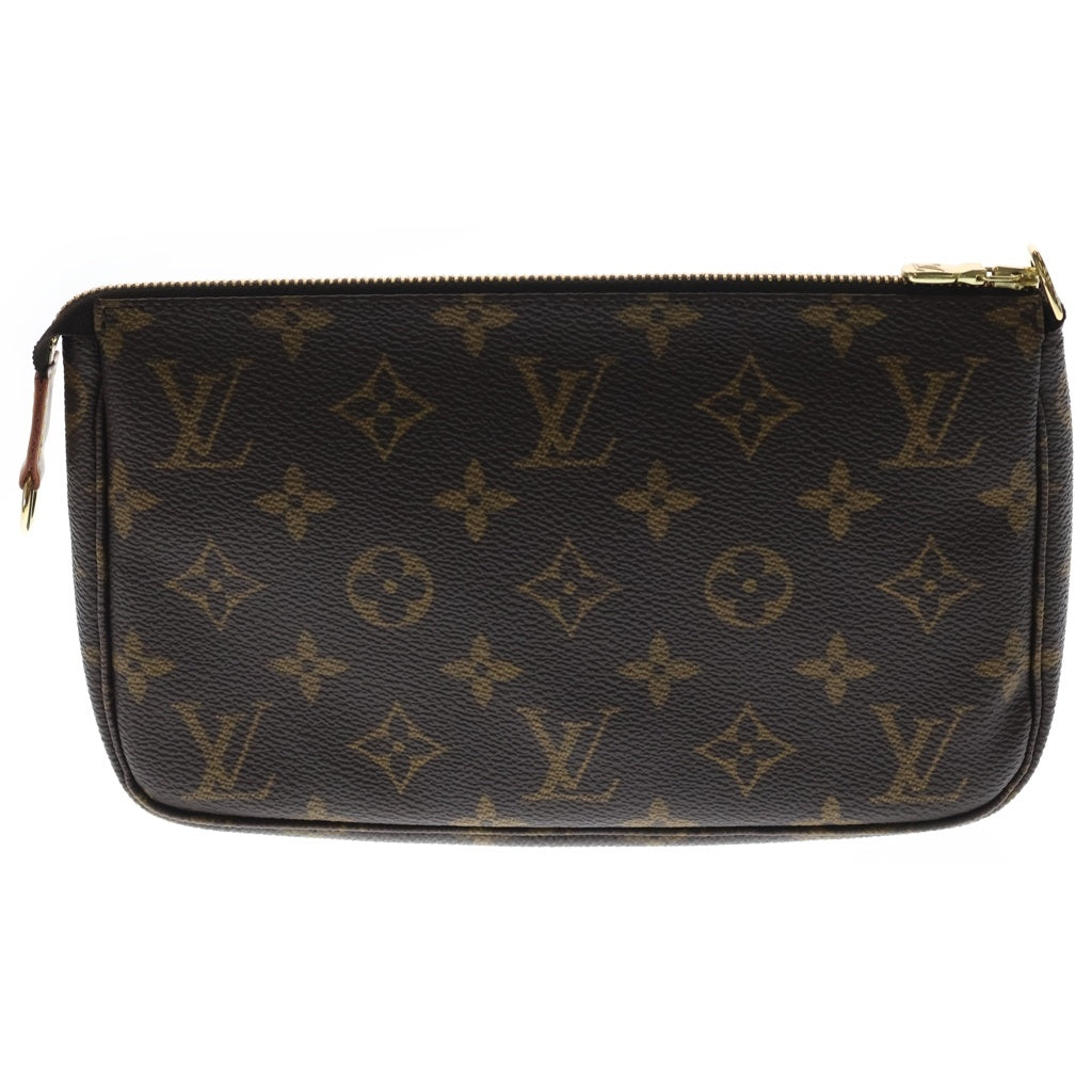 LOUIS VUITTON(ルイヴィトン) モノグラム ポシェットアクセソワール PVC レザー ハンドバッグ ポーチ ブラウン M51980 レディース