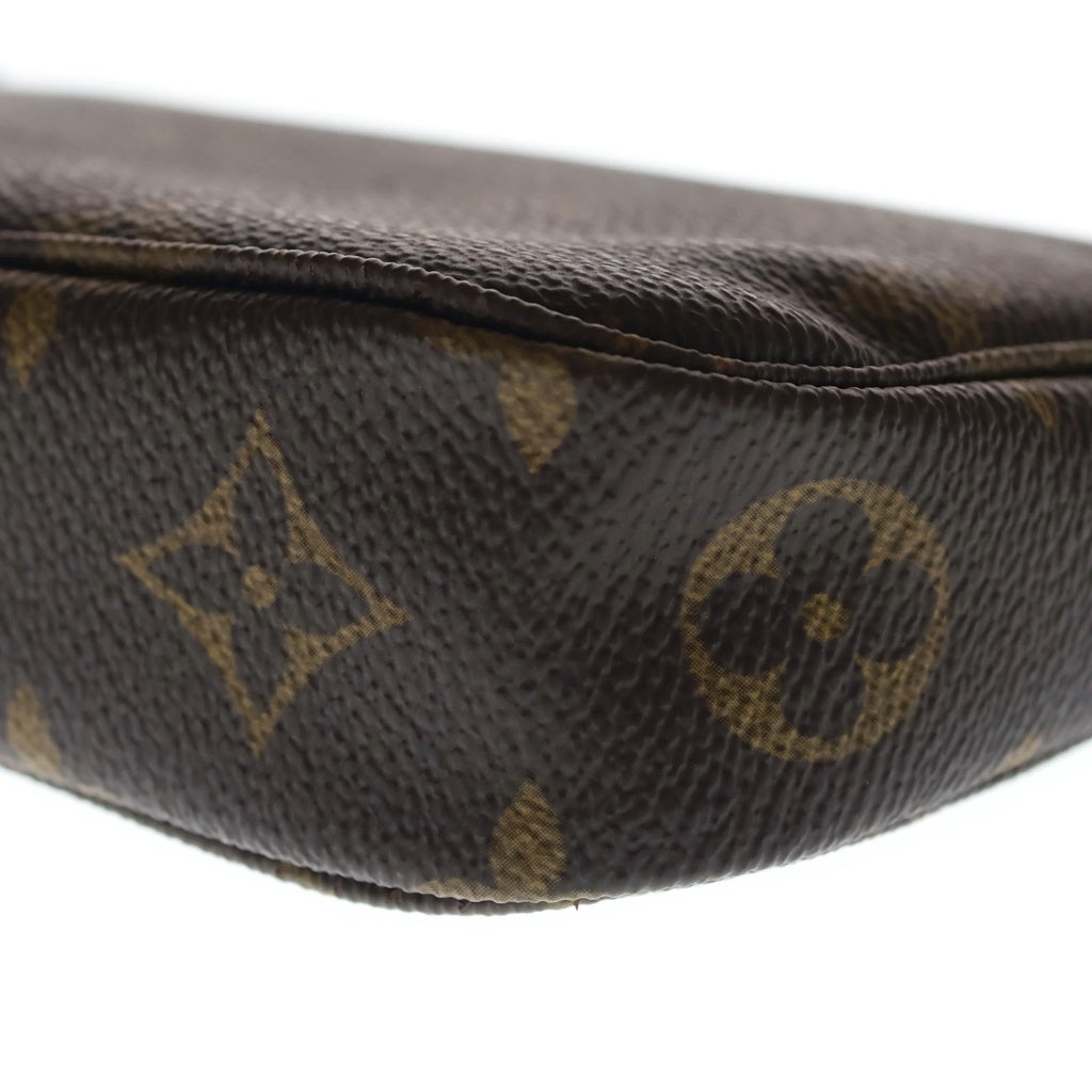 LOUIS VUITTON(ルイヴィトン) モノグラム ポシェットアクセソワール PVC レザー ハンドバッグ ポーチ ブラウン M51980 レディース