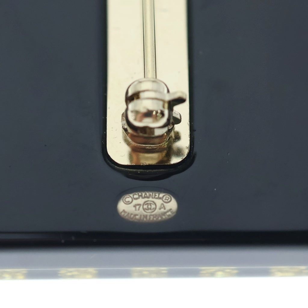 CHANEL(シャネル) No.5 香水 モチーフ ブローチ ピンバッジ ブラック×ゴールド レディース