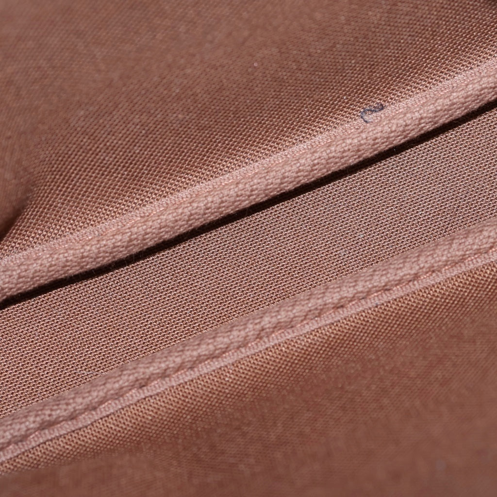LOUIS VUITTON(ルイヴィトン) モノグラムチェリー ポシェットアクセソワール ミニハンドバッグ ポーチ ブラウン レザー×PVC M95008 ゴールド金具 レディース