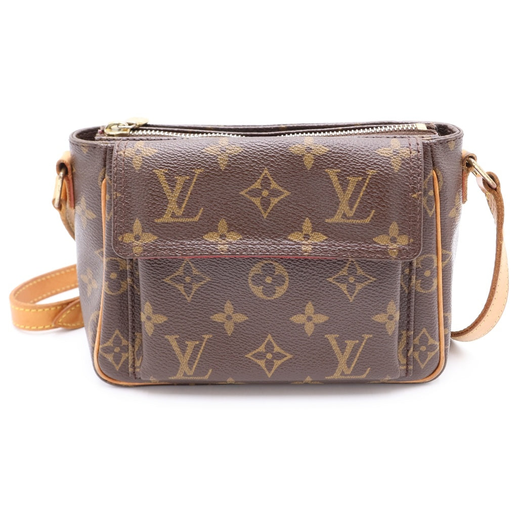 LOUIS VUITTON(ルイヴィトン) モノグラム ヴィバシテPM PVC レザー ショルダーバッグ ブラウン M51165 レディース