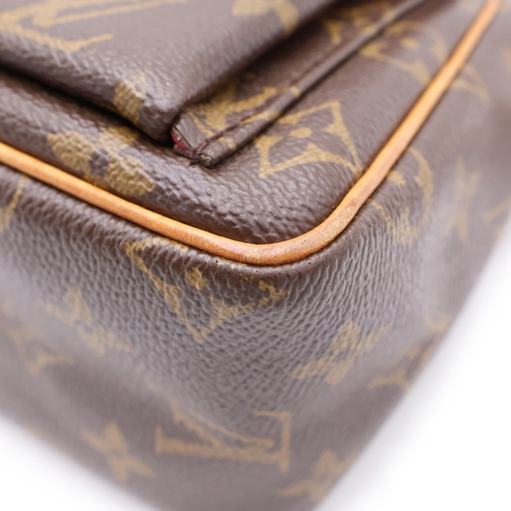LOUIS VUITTON(ルイヴィトン) モノグラム ヴィバシテPM PVC レザー ショルダーバッグ ブラウン M51165 レディース