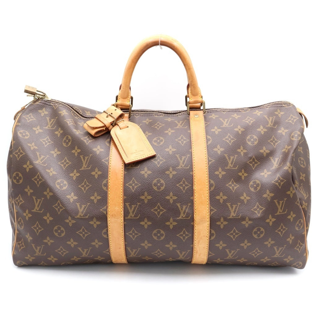 LOUIS VUITTON(ルイヴィトン) モノグラム キーポル50 PVC レザー ハンドバッグ ボストンバッグ ブラウン M41426 レディース