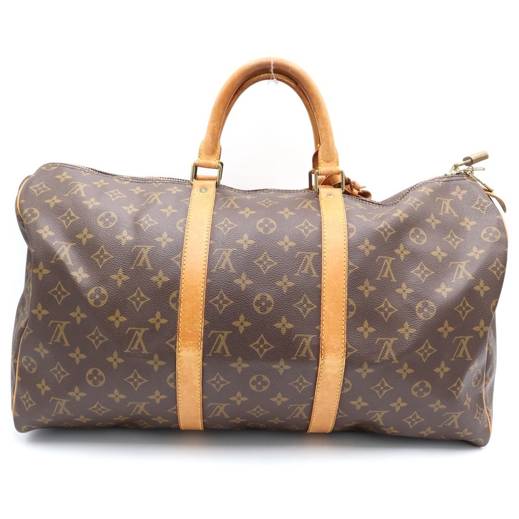 LOUIS VUITTON(ルイヴィトン) モノグラム キーポル50 PVC レザー ハンドバッグ ボストンバッグ ブラウン M41426 レディース